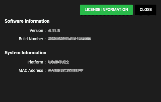 Software Information