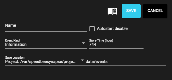 EventRecorder Configuration Items