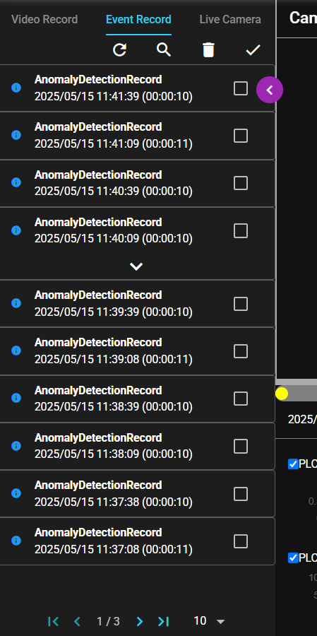 Event Record Start Time