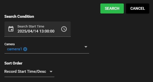 Video Record Search 2